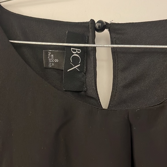 used womens small black bell sleeve top - Picture 3 of 3